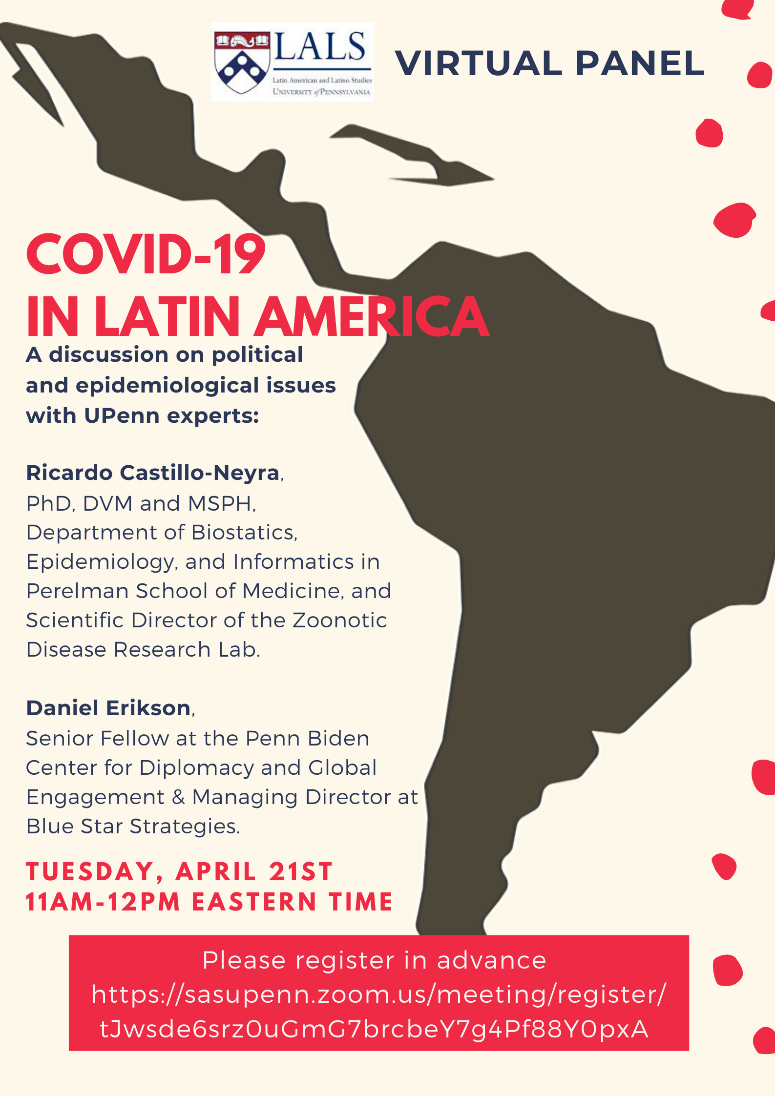 vulgaritet Generalife katastrofale COVID-19 in Latin America Webinar | Center for Latin American and Latinx  Studies